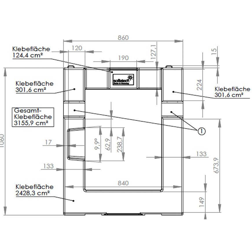 Der Soflatech PV-Träger